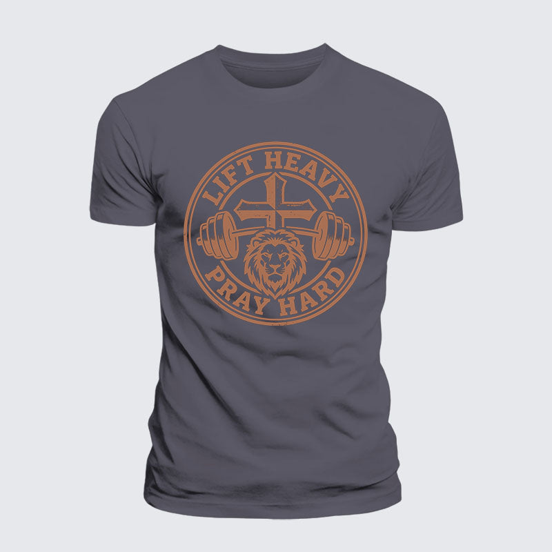 Luxe Mercerized Cotton Tee - Lift Heavy Pray Hard