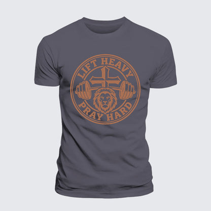 Luxe Mercerized Cotton Tee - Lift Heavy Pray Hard