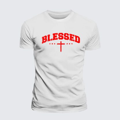 Luxe Mercerized Cotton Tee - Blessed Cross