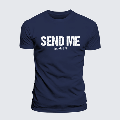 Luxe Mercerized Cotton Tee - Isaiah 6:8 - SEND ME