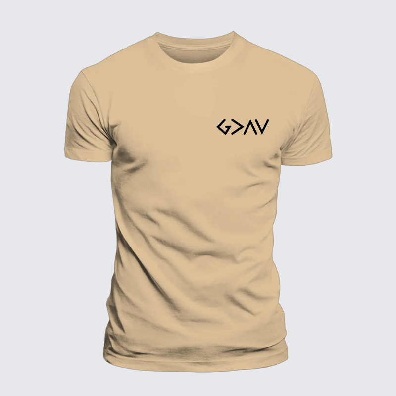 Luxe Mercerized Cotton Tee - God Is Greater Than The Highs And Lows