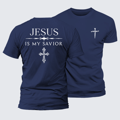 Luxe Mercerized Cotton Tee - Jesus Is My Savior