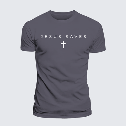 Luxe Mercerized Cotton Tee - Jesus Saves