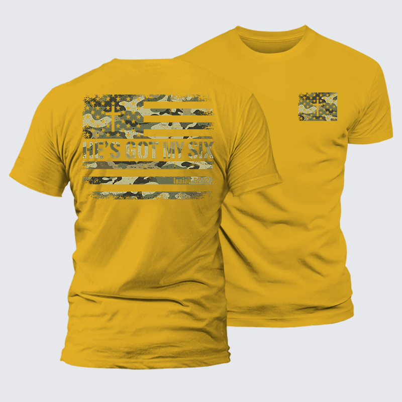 Luxe Mercerized Cotton Tee - He's Got My Six