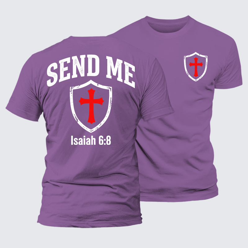 Luxe Mercerized Cotton Tee - Isaiah 6:8 - SEND ME