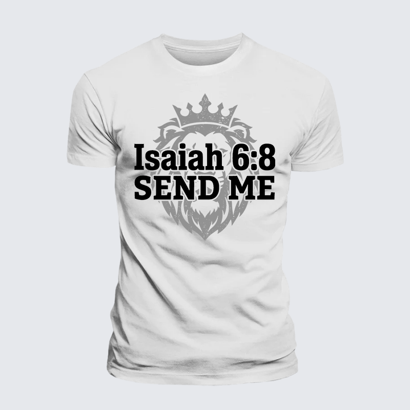 Luxe Mercerized Cotton Tee - Isaiah 6:8 - SEND ME
