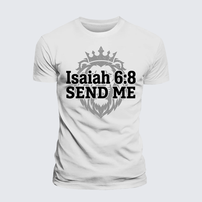 Luxe Mercerized Cotton Tee - Isaiah 6:8 - SEND ME