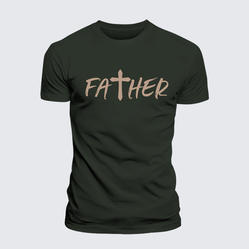 Luxe Mercerized Cotton Tee - Father Christian Cross