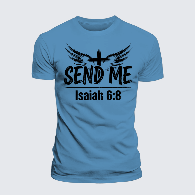 Luxe Mercerized Cotton Tee - Isaiah 6:8 - SEND ME