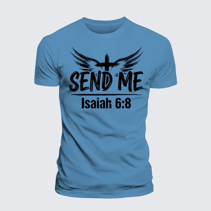 Luxe Mercerized Cotton Tee - Isaiah 6:8 - SEND ME