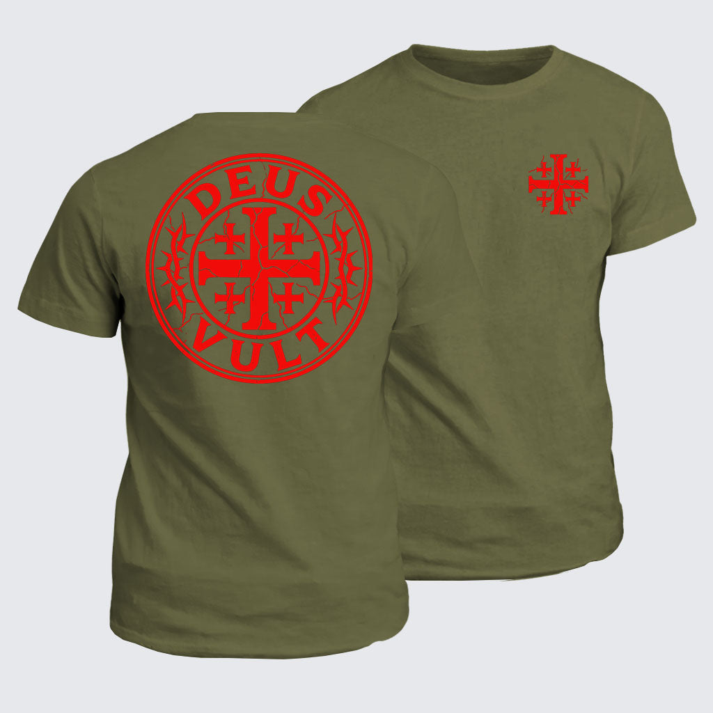 Classic Cotton Tee - Deus Vult