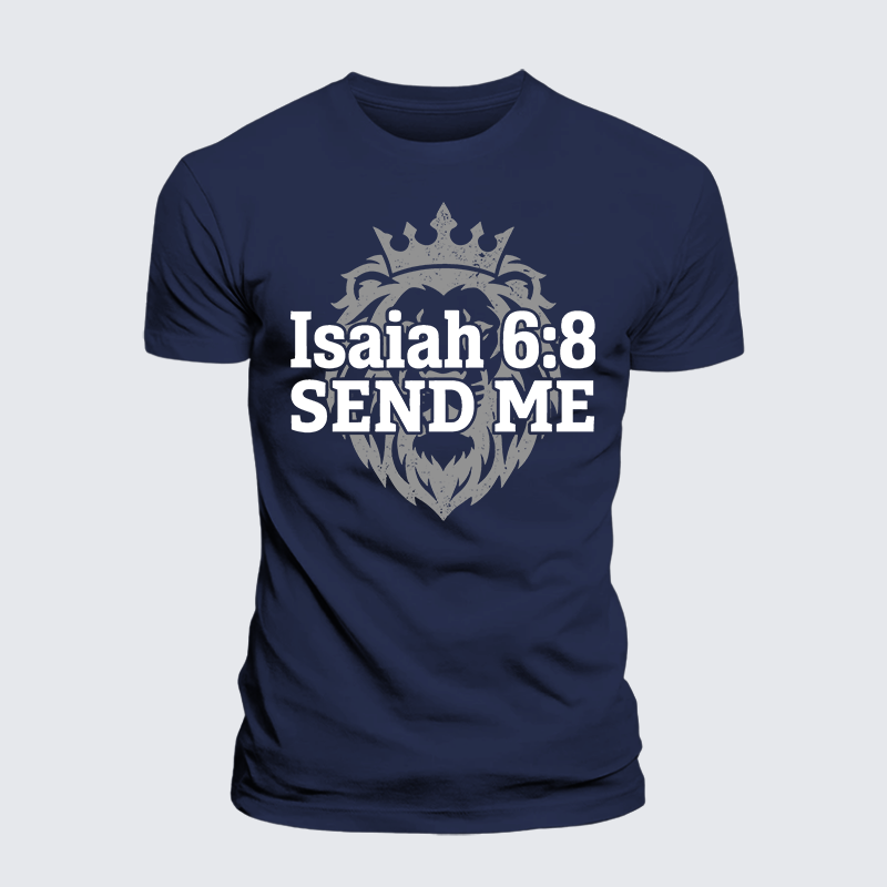 Luxe Mercerized Cotton Tee - Isaiah 6:8 - SEND ME