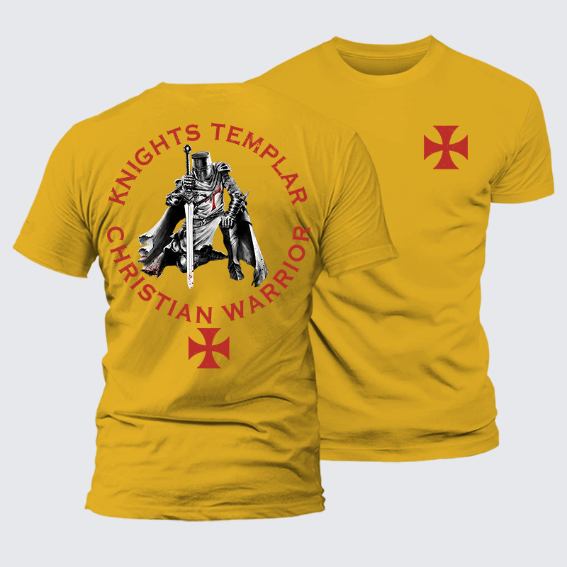 Luxe Mercerized Cotton Tee - Knights Templar Templar Cross Crusader Knight