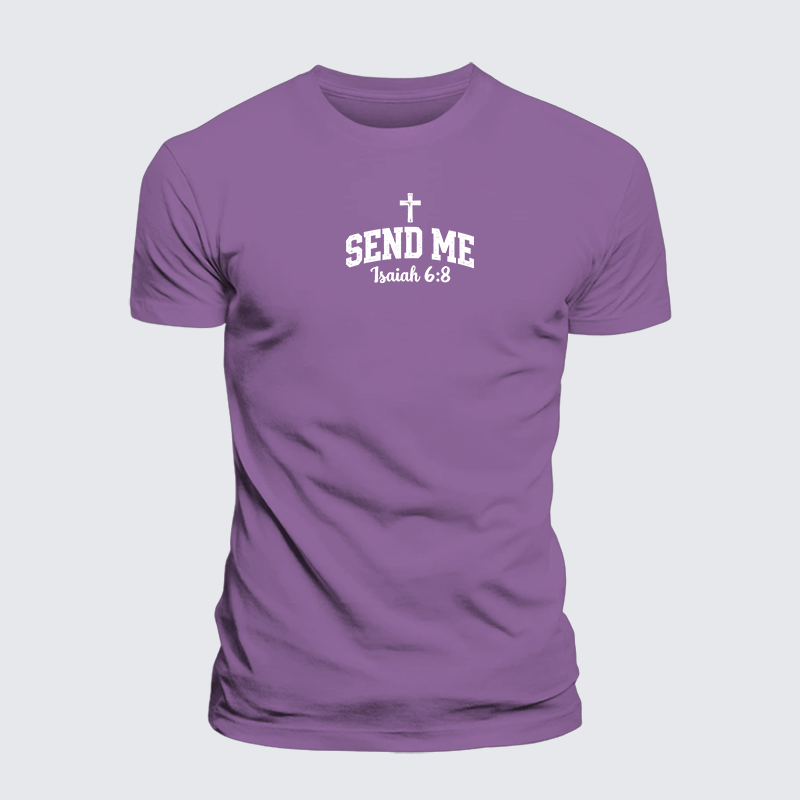 Luxe Mercerized Cotton Tee - Isaiah 6:8 - SEND ME