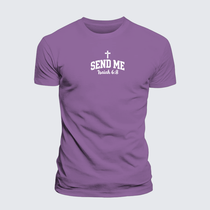 Luxe Mercerized Cotton Tee - Isaiah 6:8 - SEND ME