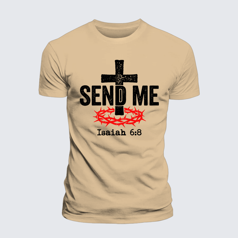 Luxe Mercerized Cotton Tee - Isaiah 6:8 - SEND ME