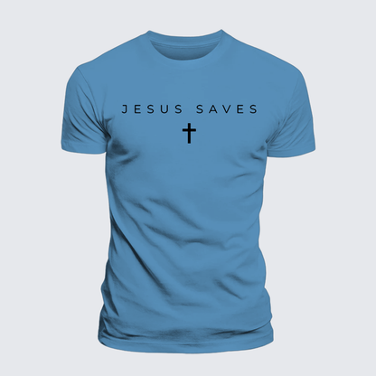 Luxe Mercerized Cotton Tee - Jesus Saves