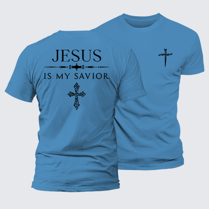 Luxe Mercerized Cotton Tee - Jesus Is My Savior
