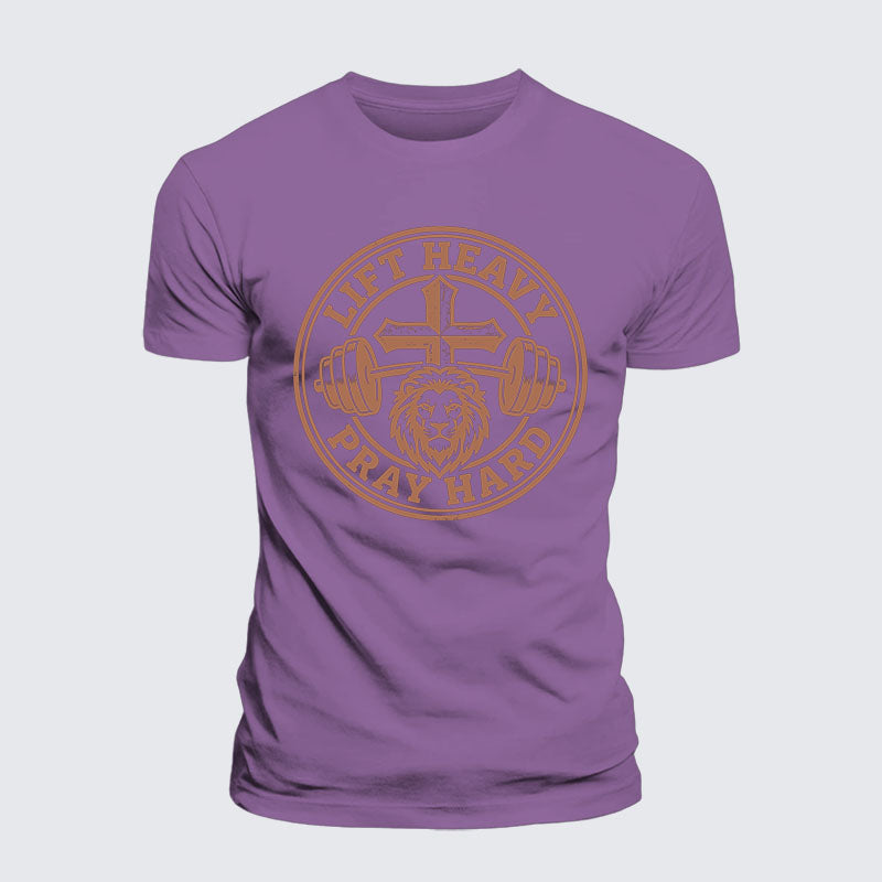 Luxe Mercerized Cotton Tee - Lift Heavy Pray Hard