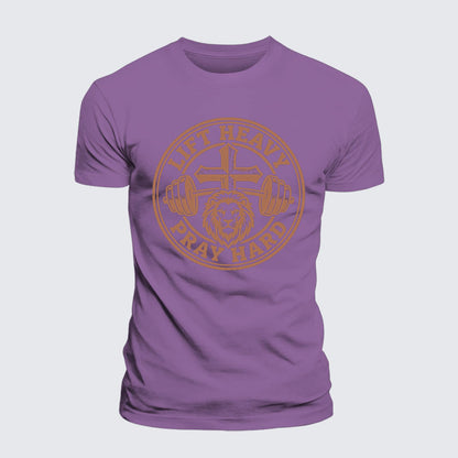 Luxe Mercerized Cotton Tee - Lift Heavy Pray Hard