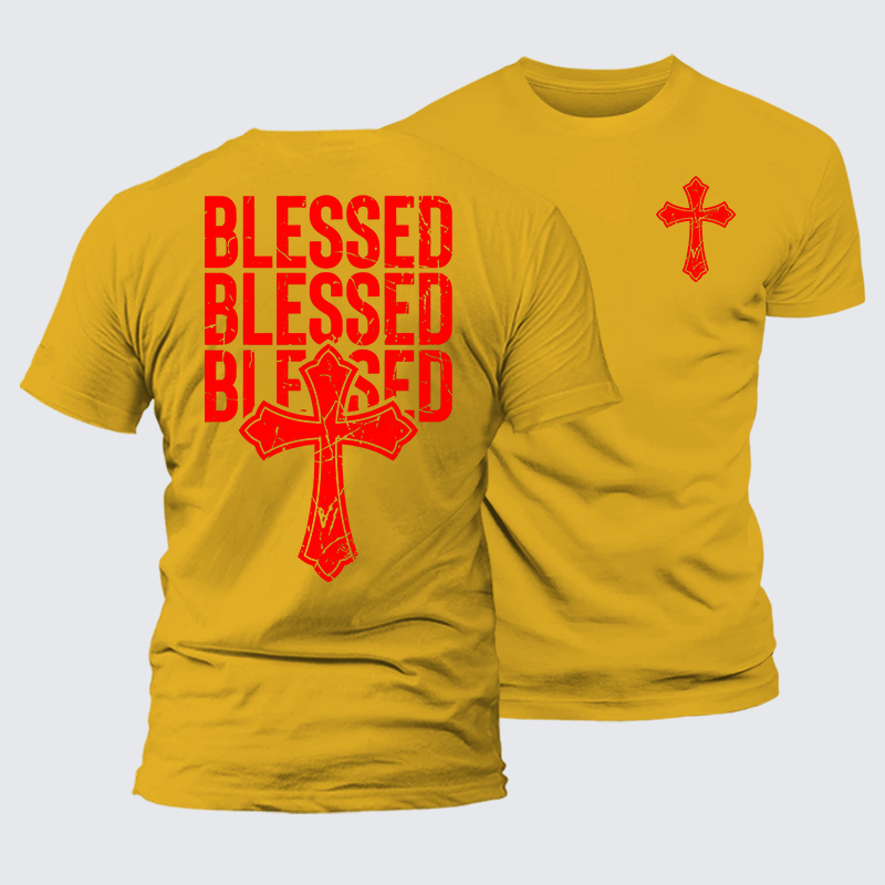 Luxe Mercerized Cotton Tee - Blessed Cross