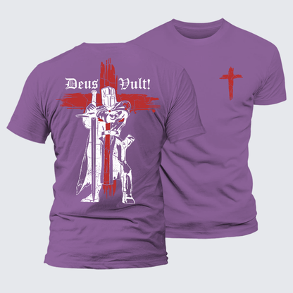 Luxe Mercerized Cotton Tee - Deus Vult Crusader