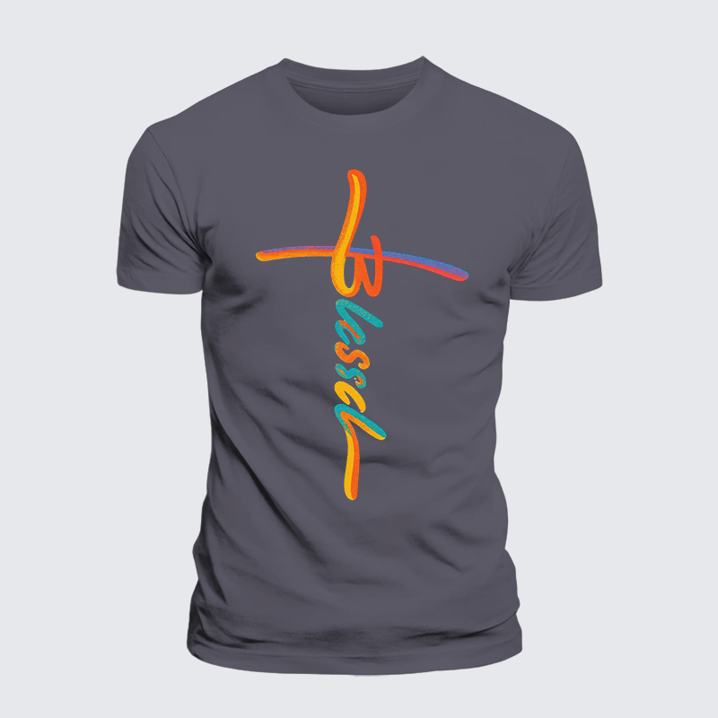 Luxe Mercerized Cotton Tee - Blessed