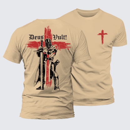 Luxe Mercerized Cotton Tee - Deus Vult Crusader