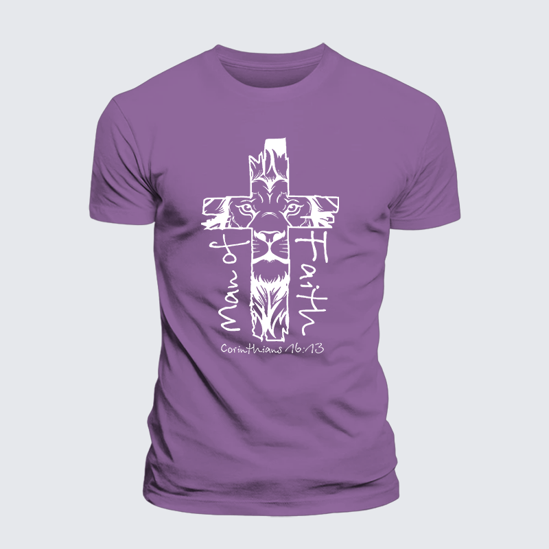 Luxe Mercerized Cotton Tee - Man Of Faith