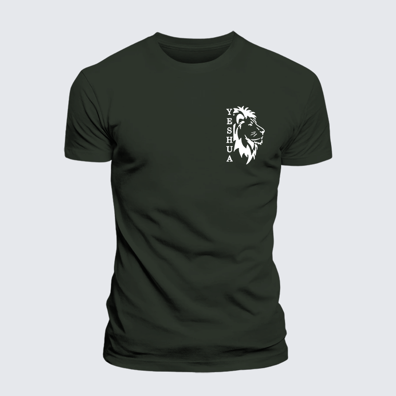 Luxe Mercerized Cotton Tee - Yeshua Lion