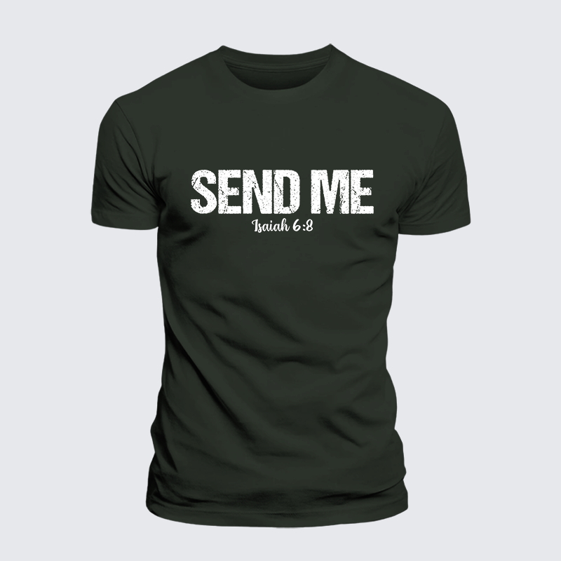 Luxe Mercerized Cotton Tee - Isaiah 6:8 - SEND ME