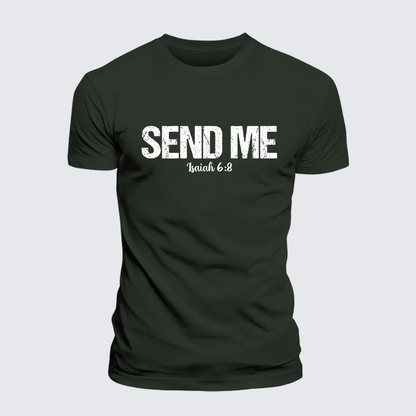 Luxe Mercerized Cotton Tee - Isaiah 6:8 - SEND ME
