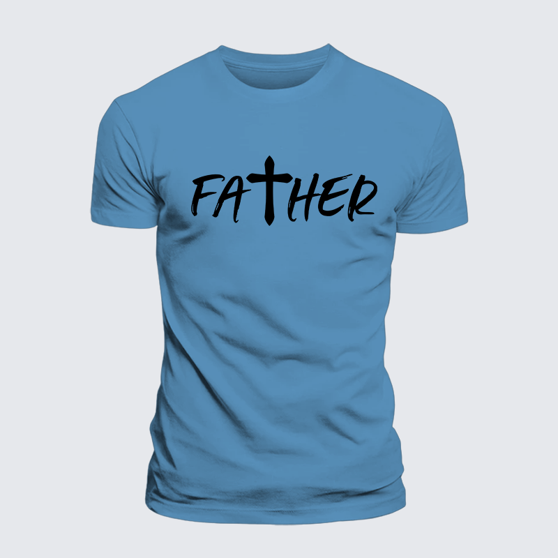 Luxe Mercerized Cotton Tee - Father Christian Cross