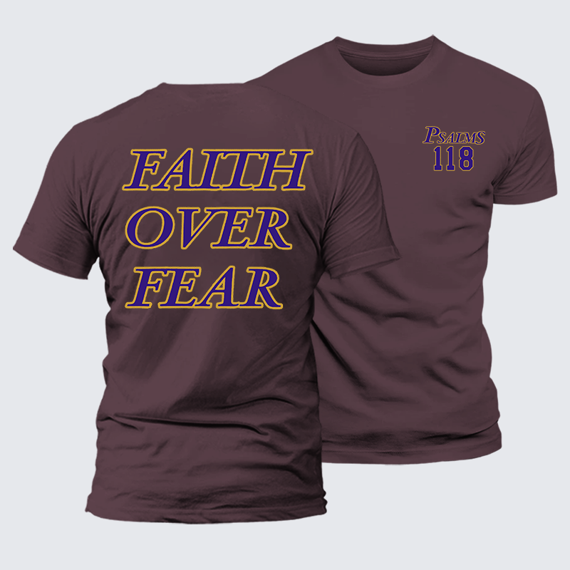 Luxe Mercerized Cotton Tee - Faith Over Fear