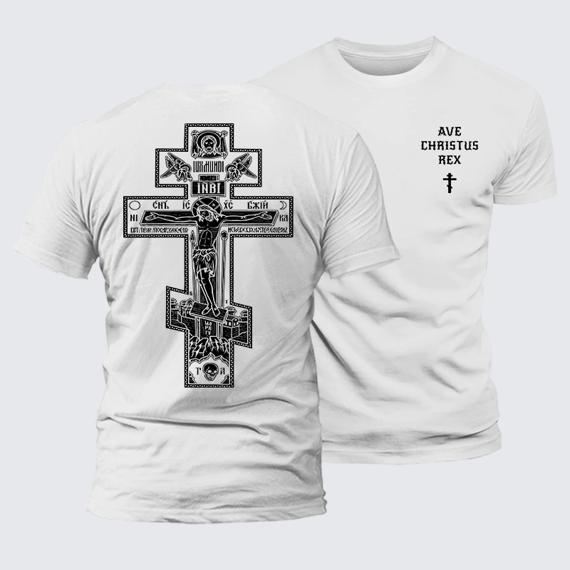 Luxe Mercerized Cotton Tee - Ave Christus Rex