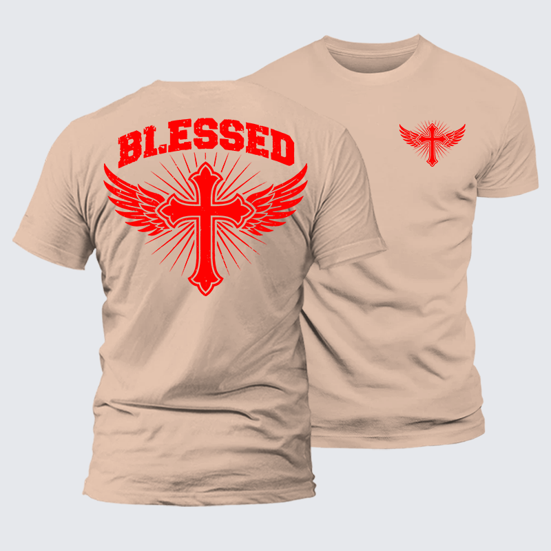 Luxe Mercerized Cotton Tee - Blessed Cross