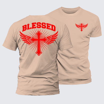 Luxe Mercerized Cotton Tee - Blessed Cross