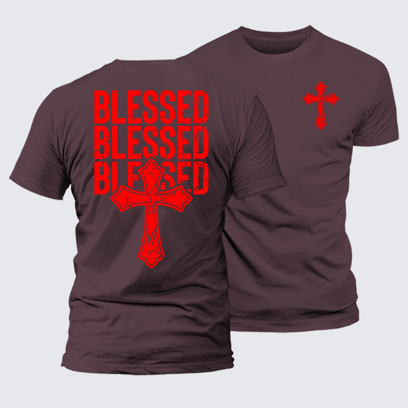 Luxe Mercerized Cotton Tee - Blessed Cross