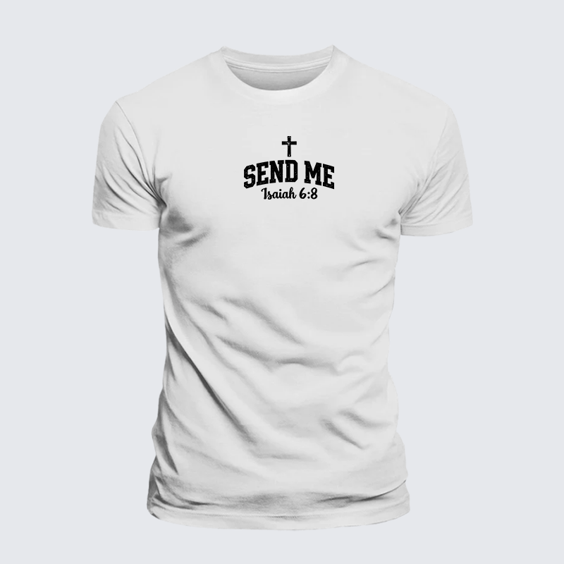 Luxe Mercerized Cotton Tee - Isaiah 6:8 - SEND ME