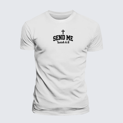 Luxe Mercerized Cotton Tee - Isaiah 6:8 - SEND ME