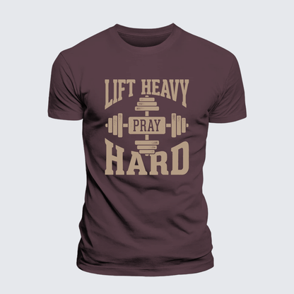 Luxe Mercerized Cotton Tee - Lift Heavy Pray Hard