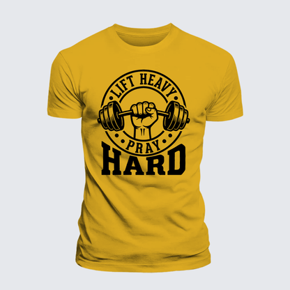 Luxe Mercerized Cotton Tee - Lift Heavy Pray Hard