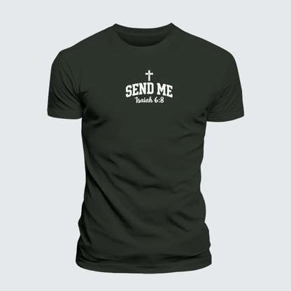 Luxe Mercerized Cotton Tee - Isaiah 6:8 - SEND ME
