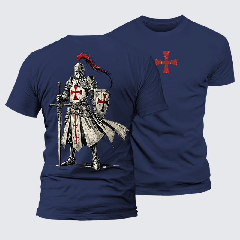 Luxe Mercerized Cotton Tee - Crusader Knight