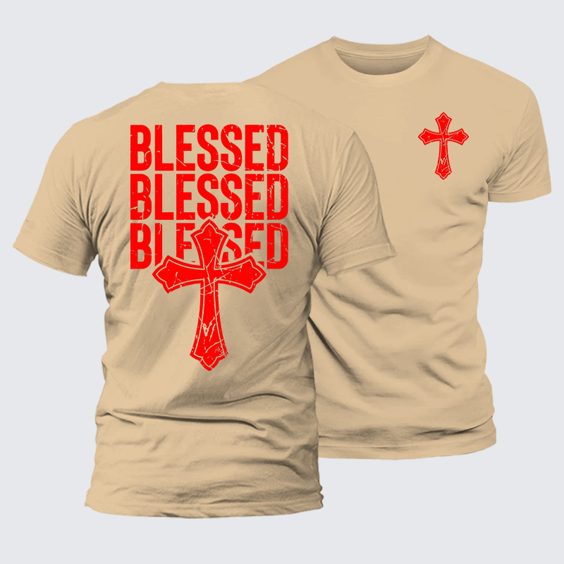 Luxe Mercerized Cotton Tee - Blessed Cross