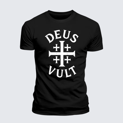 Luxe Mercerized Cotton Tee - Deus Vult