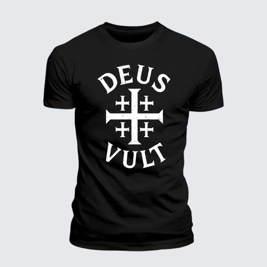 Luxe Mercerized Cotton Tee - Deus Vult