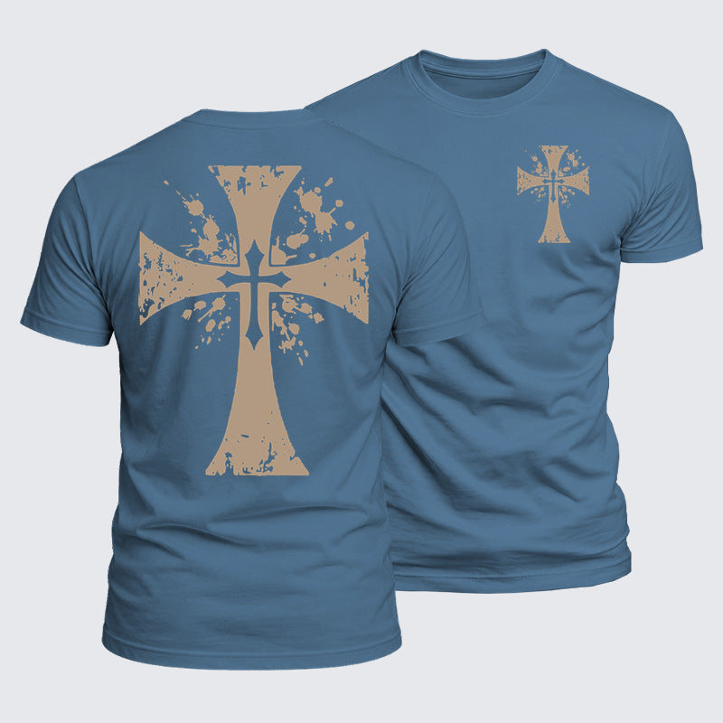 Luxe Mercerized Cotton Tee - Cross