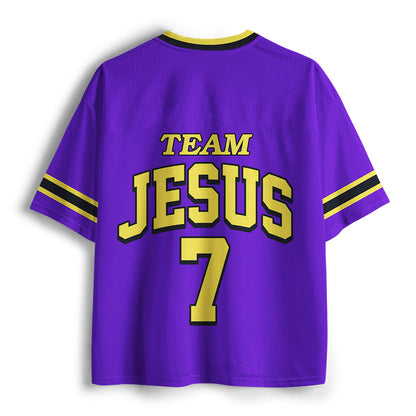 Team Jesus Christian Purple Mesh Jersey