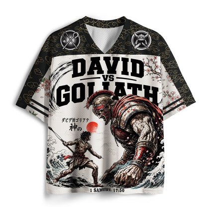 The Giant Fell The Lord Won Christian Mesh Jersey